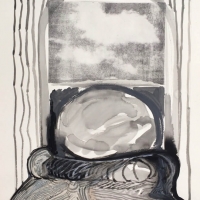 Coney Island Bell Jar (Drawing) 2016 18” x 24”